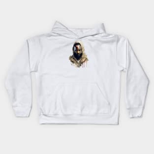 Ghostface Killa Watercolor - Original Artwork Kids Hoodie